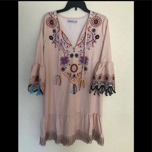 Women’s XL fringed dress